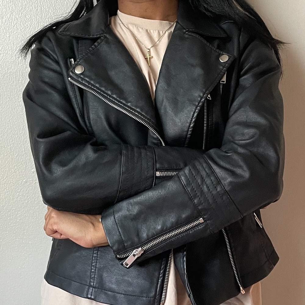 Faux Leather Jacket